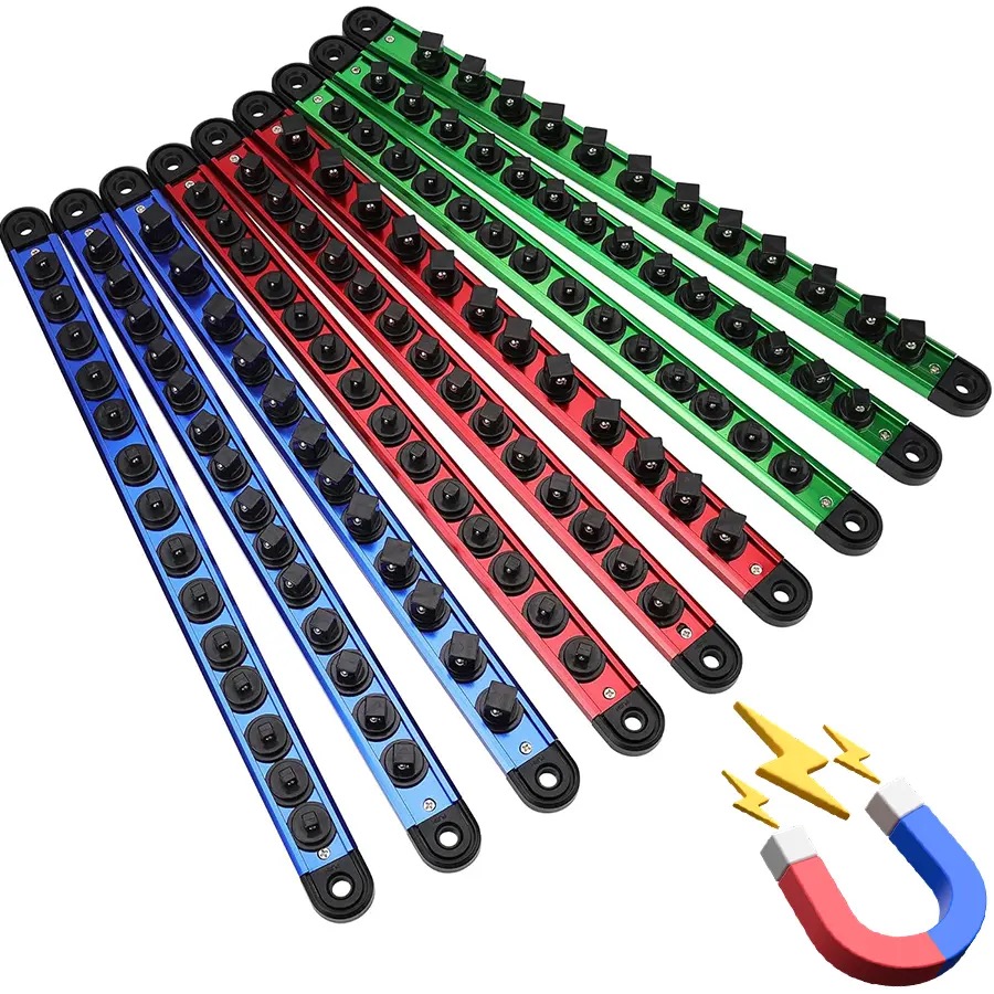 Magnetic Socket Holder Organizer Set Detachable, Socket Tray